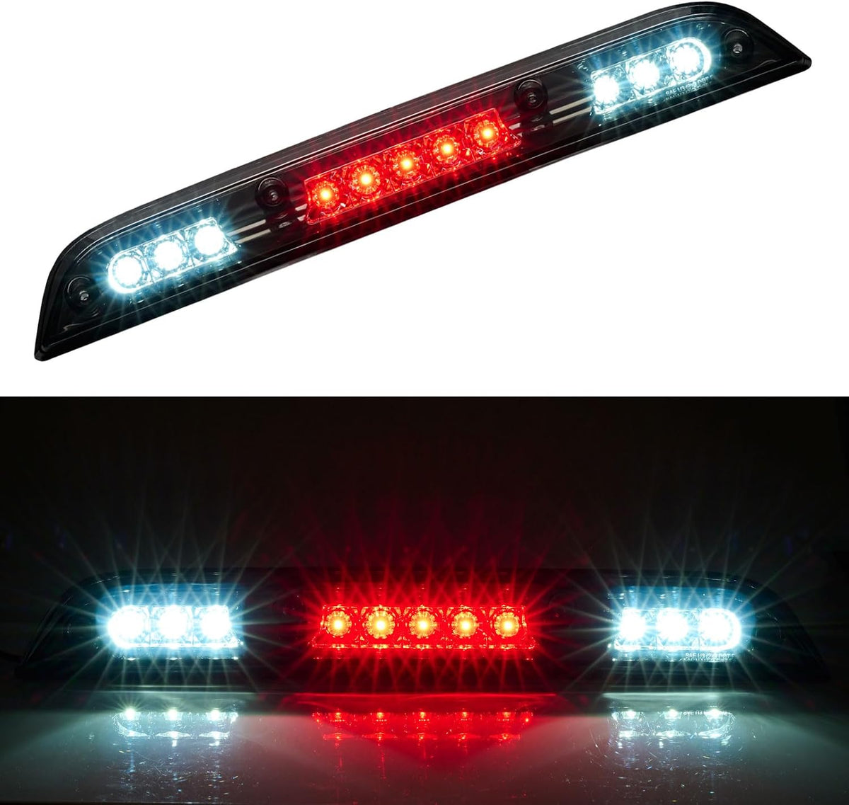 Tercera luz LED de freno para Ford F150 2015-2020, ensamble de luces de freno traseras de montaje alto