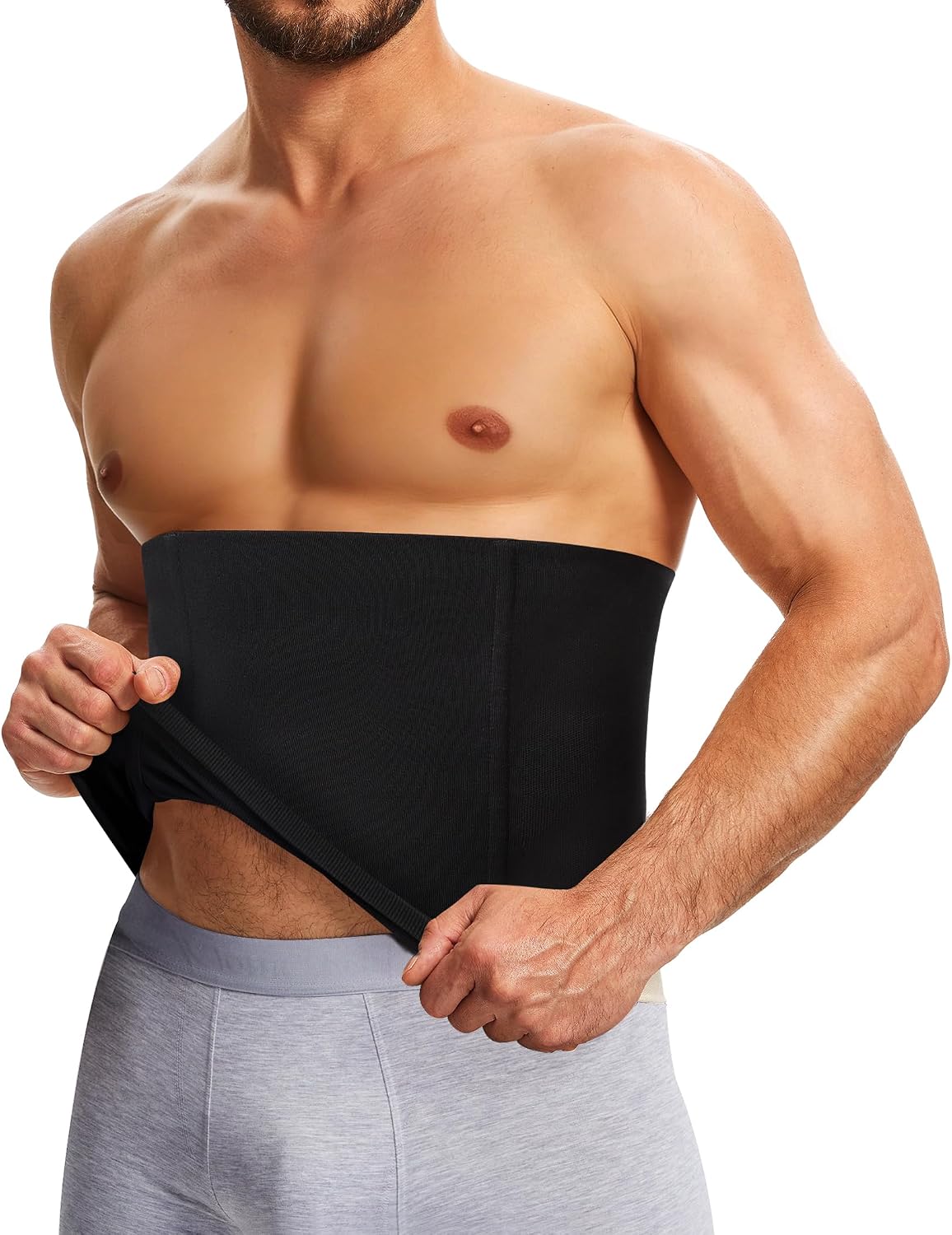 TALLA 2XL-LA FAJA ES SIN CREMALLERA-Faja reductora TAILONG para hombres, faja moldeadora de abdomen, corsé invisible, faja adelgazante, fajas para hombres