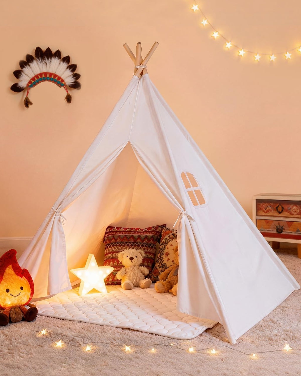 Tienda de campaña tipi para niños, tiendas de campaña para niños y niñas