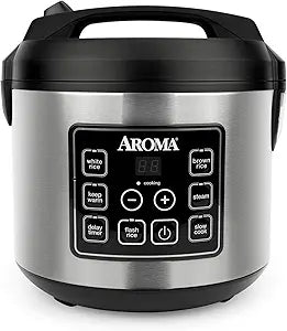 Aroma Housewares olla arrocera digital de 20 tazas (cocidas) (10 tazas sin cocer)