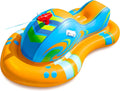 Flotador Inflable Jet Ski SLOOSH para Niños – Juguete de Batalla Acuática con Pistola de Agua, Color Naranja