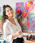 Juego de pintura acrílica de 24 colores, botellas de 2 onzas, color clásico, juego de pintura de lienzo con pigmentos ricos, pintura acrílica premium no tóxica para artistas, niños y adultos