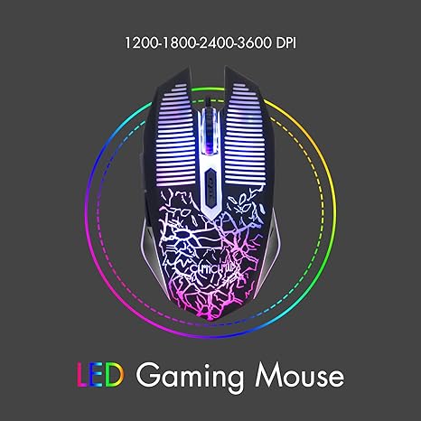 Combo Teclado y Mouse Gaming Inalámbrico RGB — 2.4G, 4200DPI, Batería 3000mAh