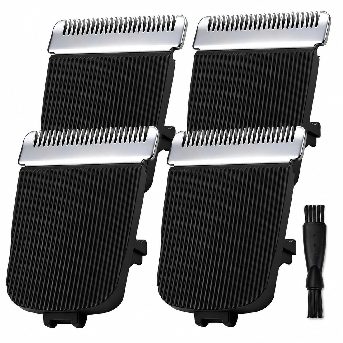 Paquete de 4 cuchillas de repuesto compatibles con la recortadora de vello púbico eléctrica Manscaped The Lawn Mower 4.0, 3.0, 2.0, cuchillas de precisión de fácil instalación, color negro.