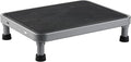 Taburete bajo de 10,4 cm (4,1 pulgadas) para adultos y personas mayores, taburete metálico de un solo escalón.