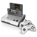 Retro-Bit Retro Duo — Consola 2 en 1 Compatible con NES y Super Nintendo | Color Plata/Negro