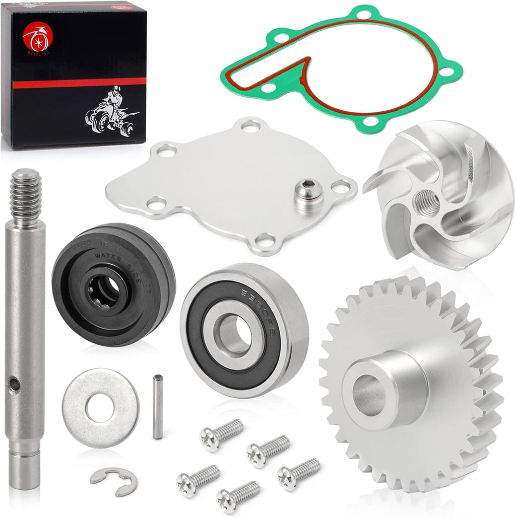 Water Pump Seal Billet Aluminum Gear Impeller Cover and Bearing Kit 1987-2006 For YAMAHA Banshee 350