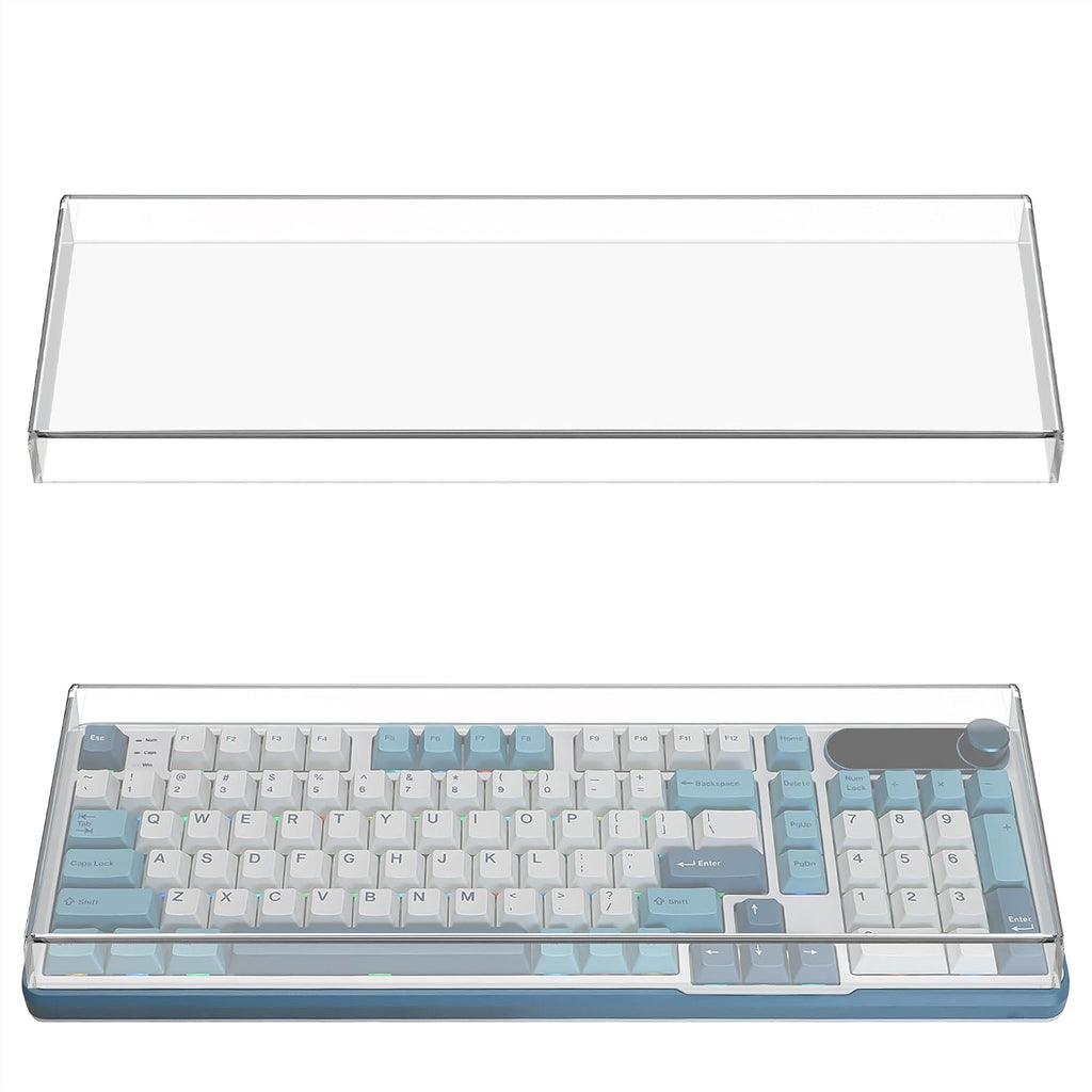 Cubierta Antipolvo Geekria para Teclado | Acrilico Transparente para Teclados Mecanicos | Compatible con RK Royal KLUDGE S98, Aula F99 Pro, EPOMAKER Galaxy100, Keychron Q5