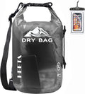 Bolsa Seca Impermeable HEETA 10L | Mochila Enrollable con Funda para Teléfono | Kayak, Natación, Viajes