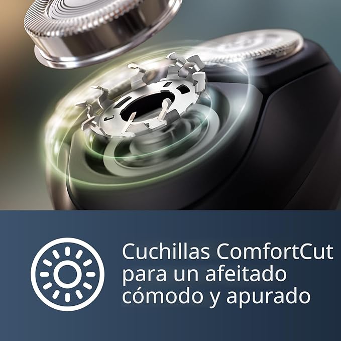 Afeitadora Eléctrica Philips Norelco Serie 2400 — Uso Húmedo y Seco, Recortador Pop-Up, Negro (X3001/90)