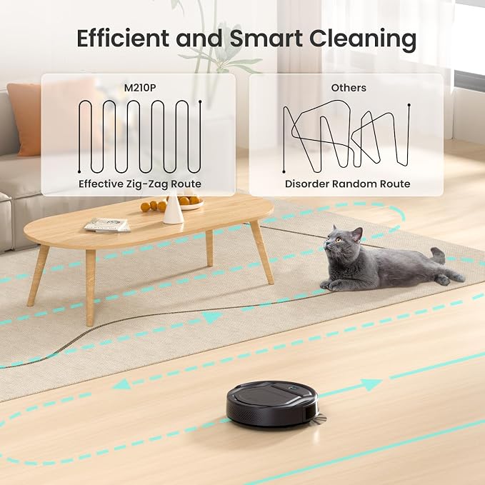 Lefant M210 Pro Aspiradora Robot 4000 Pa – Presenta Uso, No Afecta su Funcionamiento | WiFi/App/Alexa, Mascotas