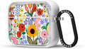 Funda MOSNOVO para Airpods Pro y Airpods Pro 2, funda protectora transparente con doble capa a prueba de golpes y anillo metálico de lujo, diseñada para Airpods Pro de segunda generación - Blossom & Bloom