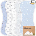 Paños orgánicos para eructos para bebés niños y niñas, paquete de 5 paños de algodón súper absorbentes para bebés, trapos suaves y afelpados para recién nacidos, toallas infantiles para escupir leche