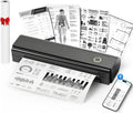 NDYIN Impresora Portatil Inalambrica para Viaje N80 | Termica Bluetooth sin Tinta | Soporta Carta 8.5x11 y A4 | Compatible iOS Android y Laptop