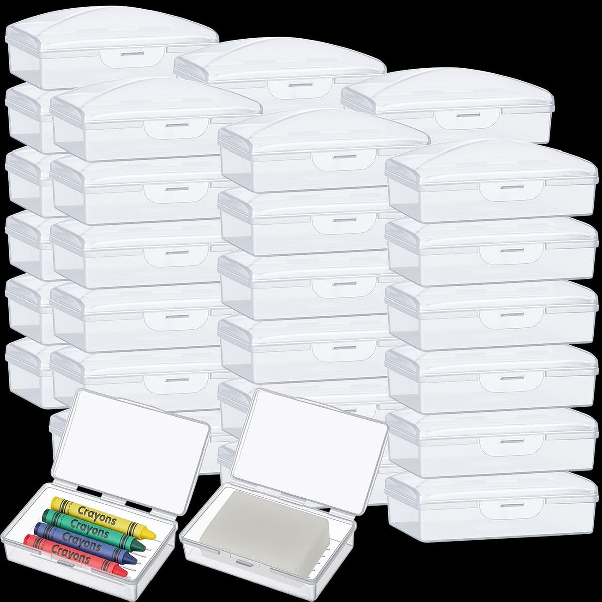 36 Cajas Jabón Viaje Reallnaive Plástico Portátiles - Contenedores Jabón Tapa Donaciones Gimnasio Ducha Grupos Tours Hotel Camping Exterior (Blanco)