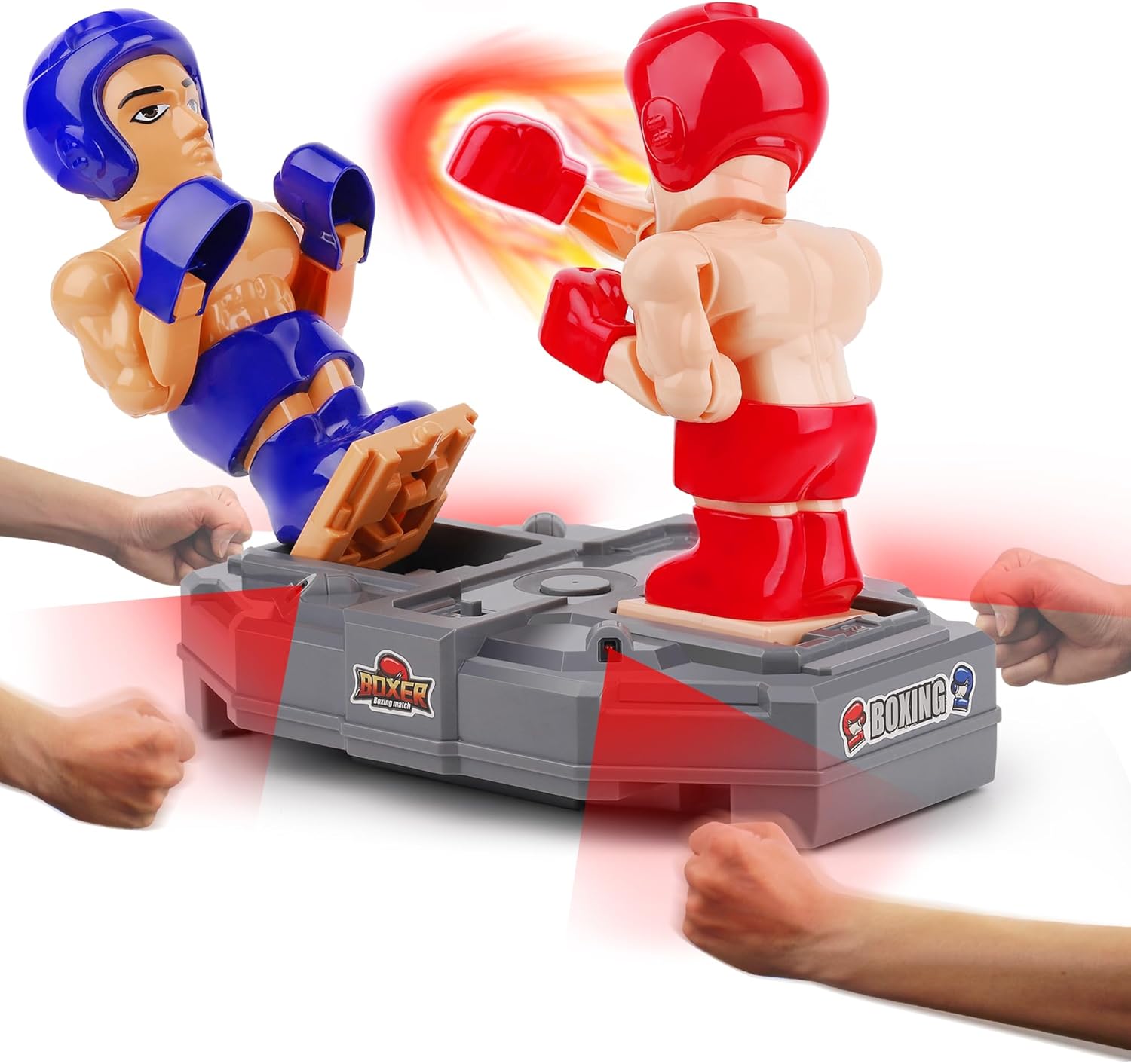 iPlay iLearn Electronic Boxing Robots - RC Fighting Battle Bots with Motion Sensor - 2-Player & VS Machine Modes - Indoor Sports Gift for Boys Ages 3-12