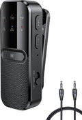 Transmisor Bluetooth para TV a auriculares, adaptador Bluetooth para avión de doble enlace, adaptador de audio AUX inalámbrico de 3,5 mm para PC/gimnasio/coche, micrófono incorporado TSNAM