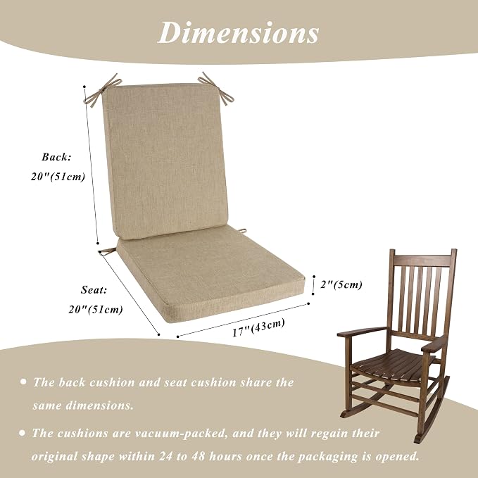 Pack de 6 Cojines para Sillas Color Beige - Comodidad y Estilo para tu Hogar