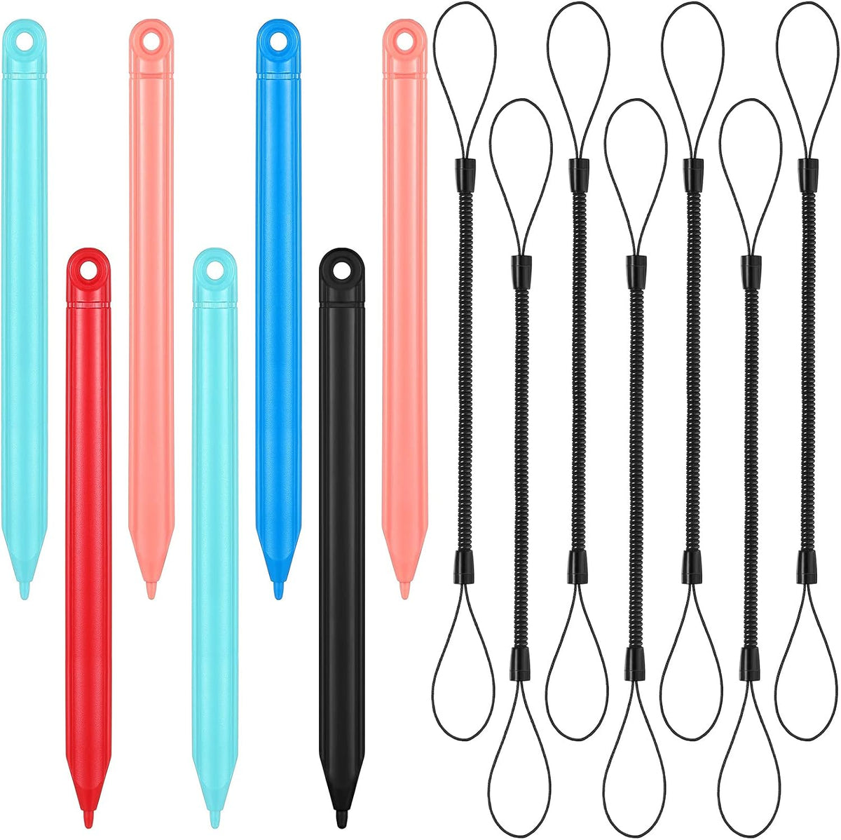 Set de Lapiz Stylus y Cordon de Repuesto para Tableta LCD 4.7 Pulgadas | 7 Lapices y 7 Cordones para Ninos