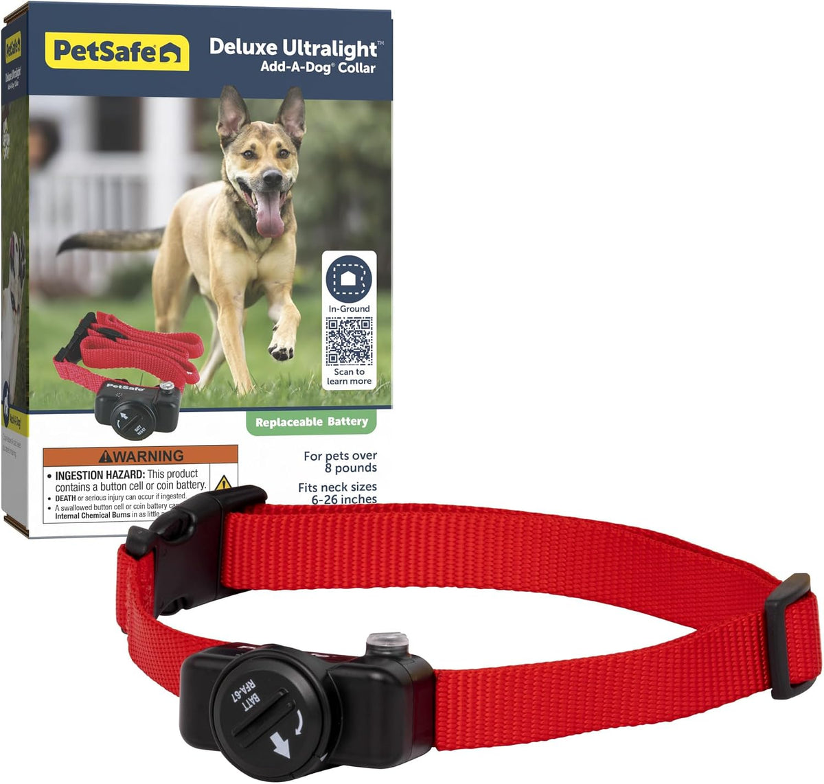 Collar receptor PetSafe Deluxe para perros y gatos de más de 8 libras