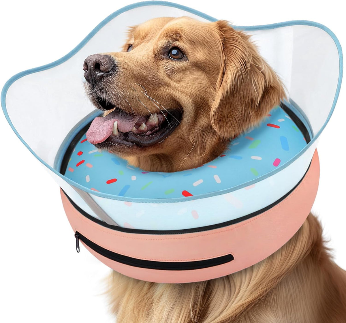 Collar Isabelino Inflable Supet para Perros – Alternativa Suave Tipo Donut, Perros Pequeños, Medianos y Grandes