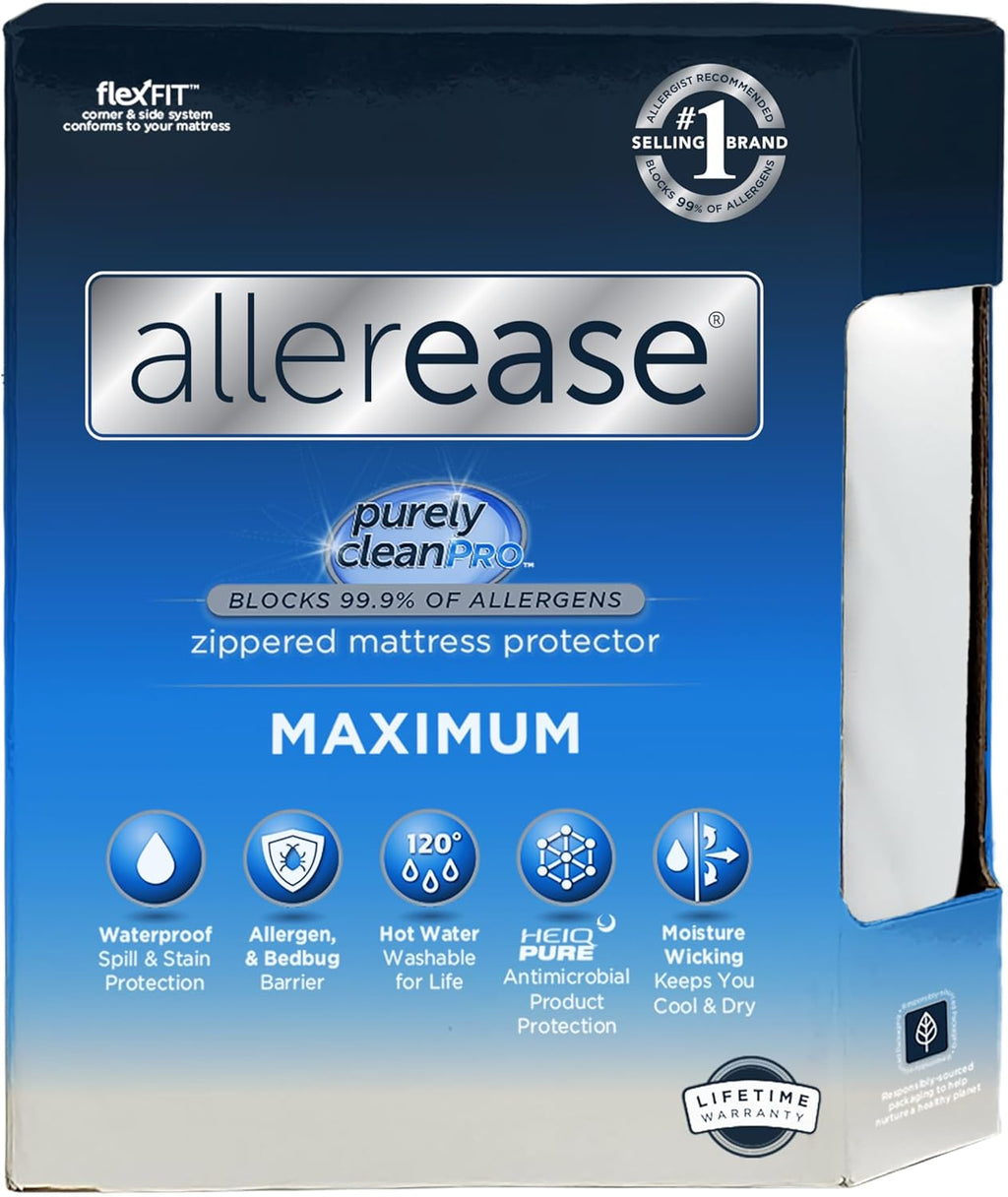 Protector de colchón AllerEase Maximum Allergy, tamaño king