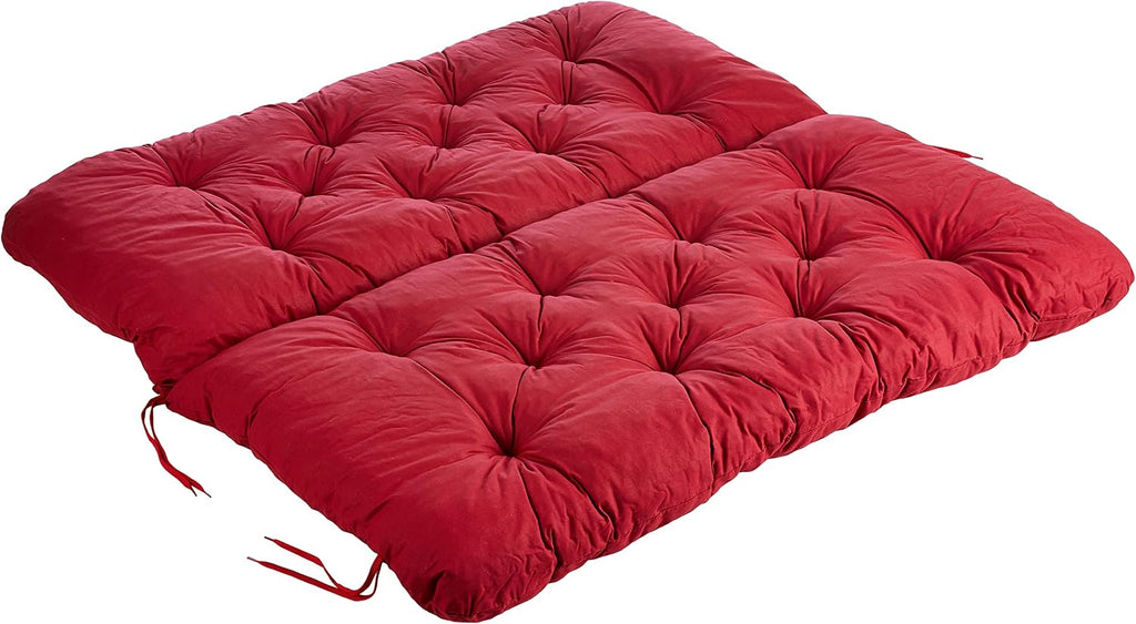 Ambientehome Banco Hanko Cojines para asientos y para respaldo, rojo