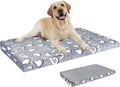 Cama elegante para perros VANKEAN para jaula - Reversible (fría y cálida), interior impermeable, soporte firme, lavable a máquina, de XXL a S, gris