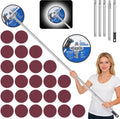 Lijadora de pared con pértiga LED, herramienta para eliminar techos de palomitas de maíz, lijadora de paredes para preparación de pintura, incluye 25 hojas de papel de lija, pértiga extensible ajustable, requiere pilas AA (no incluidas).