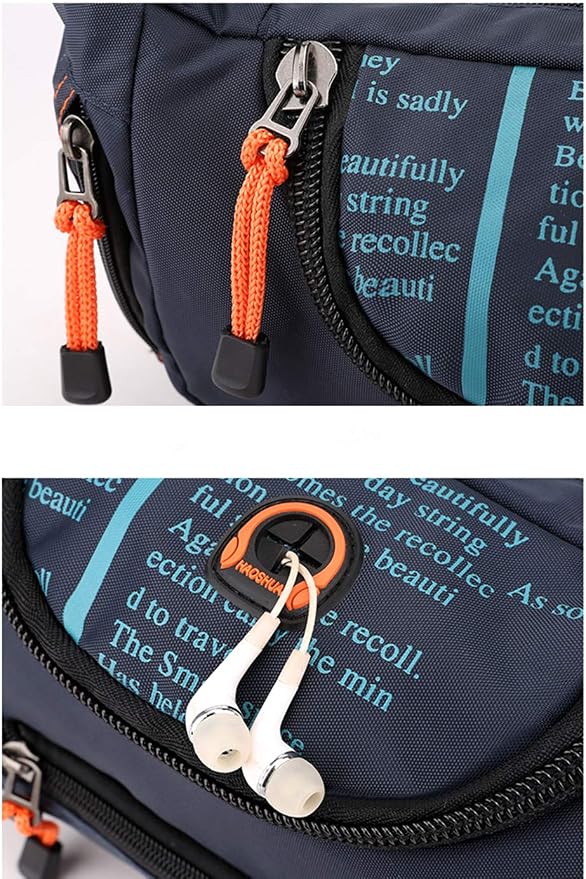 Riñonera deportiva tipo bandolera para hombre (azul oscuro)