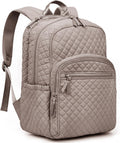 RosaRubus Backpack for Women,College Backpack,Quilted Casual Daypack,Waterproof Bookbag for 17Inch Laptop