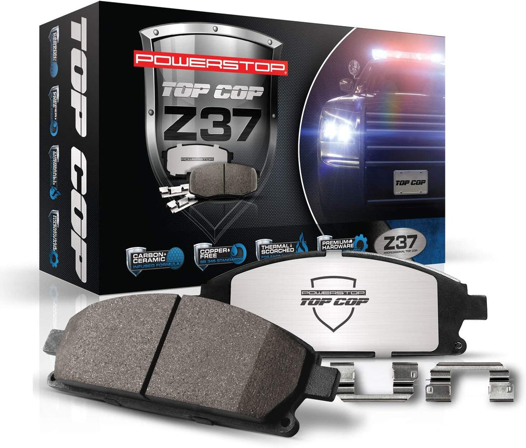 Power Stop Z37-1058 Front Z37 Top Cop Severe-Duty/Fleet Brake Pad