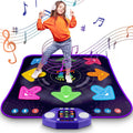 Tapete de baile para niños y niñas de 3 a 12 años, con 8 botones iluminados y Bluetooth inalámbrico, juguete musical con 5 modos de juego, ideal como regalo de cumpleaños o Navidad para niños de 3, 4, 5, 6, 7, 8, 9 y 10 años. 