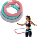 Hula Hoop Peso Silencioso, Hula Hoop Plegable Silencioso Diseño Que se Adapta a la Cintura Herramienta Fitness Portátil para Adultos Entrenamiento de Core en Casa para Quemar Grasa
