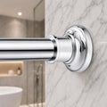 Barra de Cortina de Tensión 43-64 pulgadas Ajustable | Diámetro 1.1 pulgadas Reforzada Plateada de Acero Inoxidable para Baño | Sin Perforar, Sin Óxido