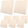 Newwiee 8Pcs Stretch Patio Cushion Covers Outdoor Cushion Covers for Patio Furniture Replacement Couch Sofa Slipcovers Jacquard Textured Soft Fabric Washable Furniture Protector(Beige,Classic)