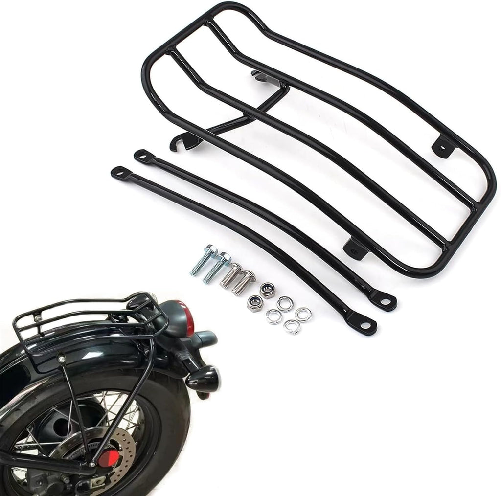 Motorcycle Luggage Rack Rear Tailstock Rack for Triumph Bonneville T100 Bobber 2017-2020 Heavy Duty Loading Motorbike Cargo Shelf Accessories
