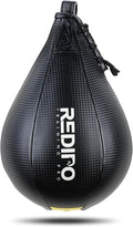 Bolsa de velocidad de boxeo superior Redipo - Bola de velocidad de boxeo de piel sintética - Bola giratoria pesada para colgar para gimnasio y deportes de MMA Muay Thai Fitness