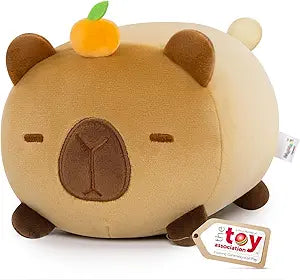Mewaii - Almohadón de peluche lindo de capibara, juguete de animal de peluche capibara, peluche de animal kawaii, regalos suaves y esponjosos de cumpleaños para niños y niñas