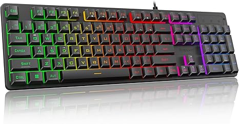 Teclado Gaming Redragon K521 – Retroiluminación RGB Arcoíris, Anti-Fantasma 19 Teclas