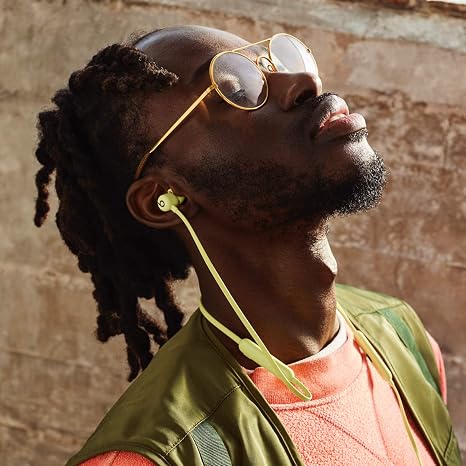 Beats Flex – Auriculares Inalámbricos Bluetooth con Micrófono, Color Amarillo Yuzu