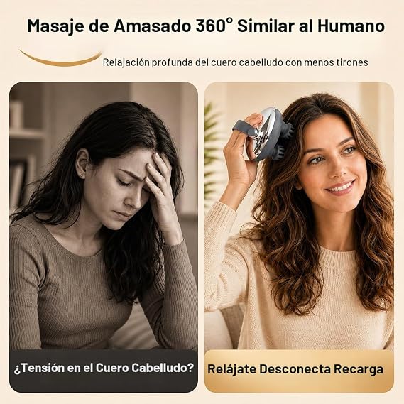 Melonsun Masajeador eléctrico para cuero cabelludo, 2 juegos de garras