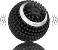Pelota de masaje vibratoria Wolady de 4 velocidades, rodillo de masaje de alta intensidad para fitness y yoga, para aliviar la tensión muscular, el dolor y la presión (negra).