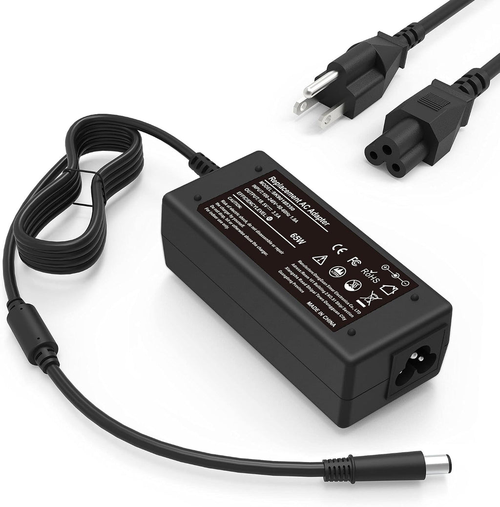 AYKLCZUU Cargador de Laptop 65W | Compatible con HP Pavilion DV7 DV6 DV5 DV4 DM4 G7 G6, Compaq CQ57 CQ62 CQ56 CQ61 CQ60 CQ58, ProBook 4540s 4440s 4430s 4520s 4530s 6570b