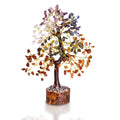 Árbol de cristal de los siete chakras para energía positiva, buena suerte y riqueza.