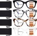 Gafas de lectura multifocales progresivas CHOFILORD para hombre y mujer, con bloqueo de luz azul, para ordenador, sin líneas (A1 multicolor, 1,75 dioptrías).