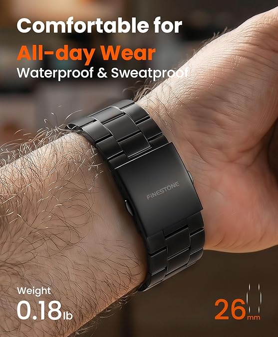 Correa de titanio compatible con Apple Watch Ultra 3 y Ultra 2. 1 correa ancha de metal de 49 mm a 26 mm para Apple Watch Ultra con revestimiento DLC resistente a los arañazos para hombre - Serie empresarial CRNS01