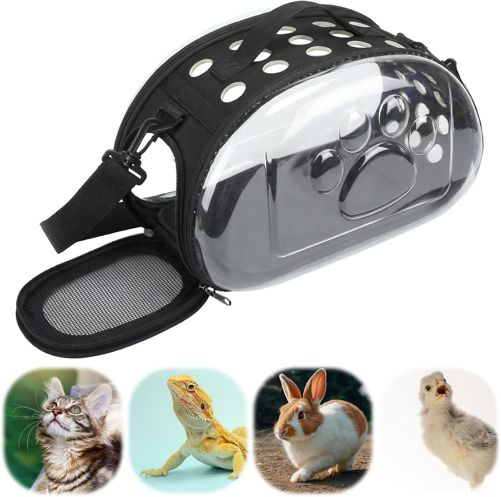 Bolsa Transportadora Hsei para Mascotas Pequeñas – Portátil con Panel Transparente y Correa para Hombro, para Hámster, Conejo, Chinchilla, Erizo y Más