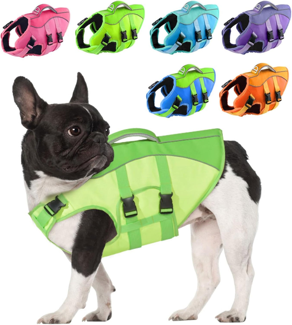 PETDSH Chaleco Salvavidas para Perro Pequeno | Alta Flotacion para Nadar y Navegar | Reflectante con Asa de Rescate y Flotabilidad Superior | Ajustable y Seguro