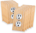 Placas de Interruptor de Luz en Bambú | Set de 18 | 4.5 x 2.76 Pulgadas Doble Agujero